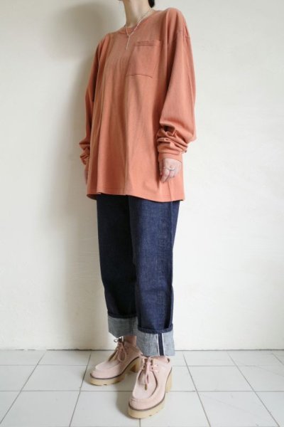 画像9: RELAX FIT       リラックスフィット ”FADE POCKET LONGSLEEVE T－SHIRT”・フェードテキサスオレンジ