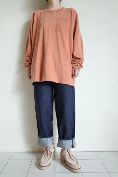 画像12: RELAX FIT       リラックスフィット ”FADE POCKET LONGSLEEVE T－SHIRT”・フェードテキサスオレンジ