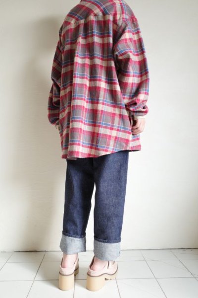 画像15: RELAX FIT       リラックスフィット ”MACRIB Flannel shirt”ネルシャツ・ネイビーチェック