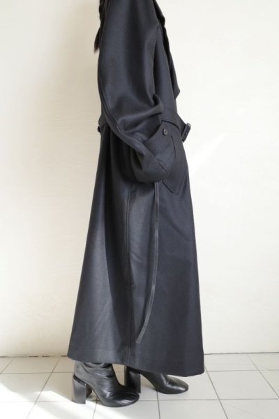 画像15: stein       MELTON DOUBLE BREASTED COAT・BLACK