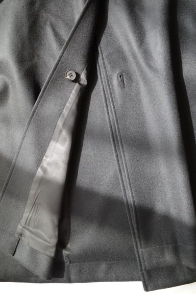 画像7: stein       MELTON DOUBLE BREASTED COAT・BLACK