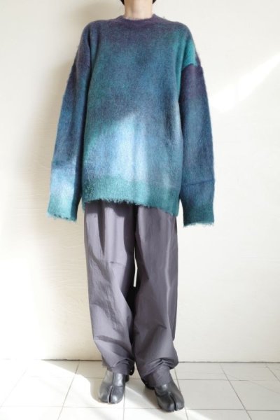 画像11: stein       OVERSIZED GRADATION MOHAIR LS・BLUE GREEN