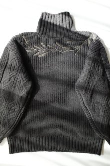 他の写真1: Fujimoto       high neck sweater with rye・BLACK