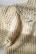 画像2: Fujimoto       high neck sweater with rye・OFF WHITE (2)