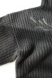 画像4: Fujimoto       high neck sweater with rye・BLACK