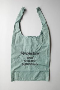 slopeslow "renew"      Packable shopping bag・sage