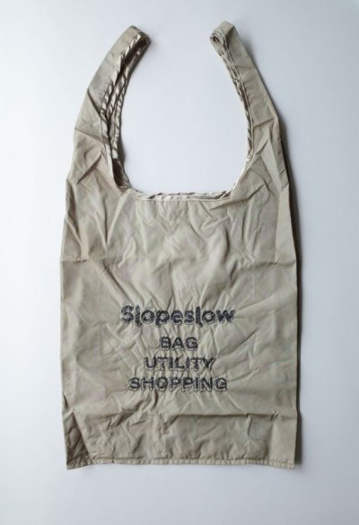 画像1: slopeslow    Packable shopping bag・khaki