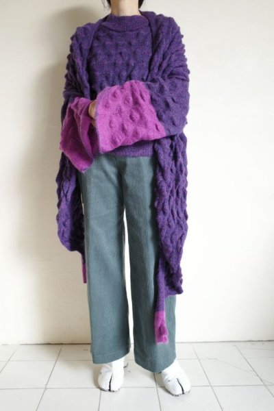 画像17: OPEN SESAME CLUB 40%OFF     mohair bubble tops・purple