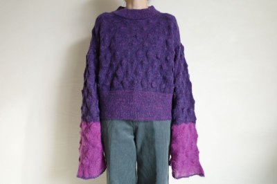 画像10: OPEN SESAME CLUB 40%OFF     mohair bubble tops・purple