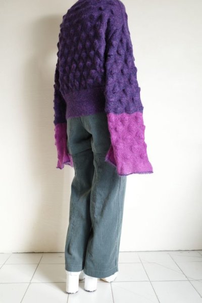 画像16: OPEN SESAME CLUB 40%OFF     mohair bubble tops・purple