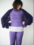 OPEN SESAME CLUB 70%OFF mohair bubble muffbolero・purple