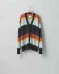 ssstein       COLOR COMBINATION MOHAIR CARDIGAN