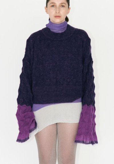 画像2: OPEN SESAME CLUB       mohair bubble tops・purple