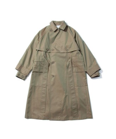 画像2: KYOU       "PHOENIX" Vintage Gabardine Double Sleeve Coat・BEIGE