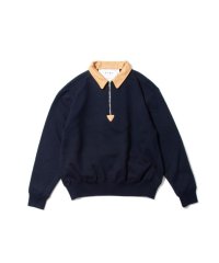 KYOU       "BROTHERS"  Leather x Heavy Weight Sweat・NAVY
