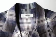 他の写真1: sulvam       サルバム ”short open collar shirts”オンブレチェックオープンカラーシャツ