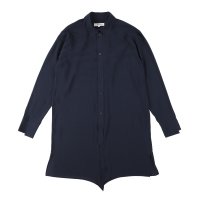 sulvam       サルバム ”long slit shirts”ロングスリットシャツ・ネイビー