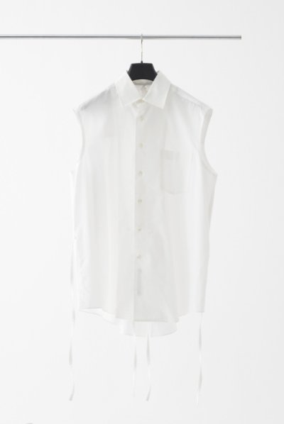 画像1: SOSHI OTSUKI       ソウシオオツキ THE KIMONO BREASTED SHIRTS NS・WHITE