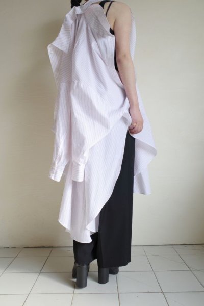 画像20: AKIKOAOKI      40%OFF 2way shirt dress 02・red stripes