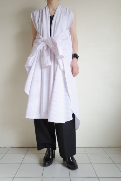 画像21: AKIKOAOKI      40%OFF 2way shirt dress 02・red stripes