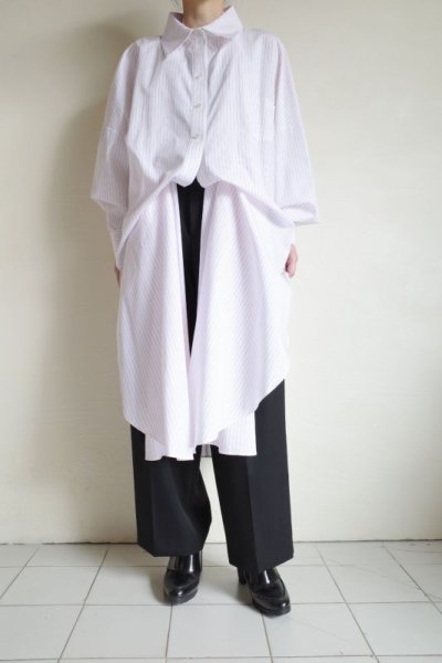 画像14: AKIKOAOKI      40%OFF 2way shirt dress 02・red stripes