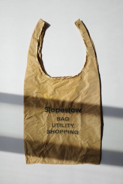 画像1: slopeslow Packable shopping bag・camel