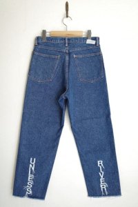 KYOU       "RIVER" WITH LETTERING Cut-off by 80s Reproduced Denim・0
