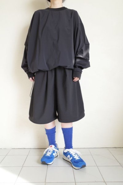 画像10: UNTRACE       KNEE LENGTH SHORTS・BLACK