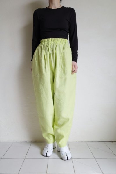 画像12: Mediam       Linen shalwar Pants・BRIGHT GREEN