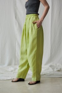 Mediam       Linen shalwar Pants・BRIGHT GREEN