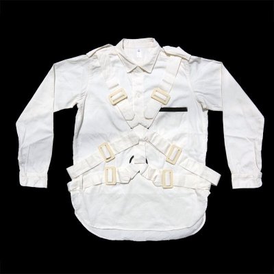 画像1: PEEL&LIFT        parachute shirt パラシュートシャツ・ホワイト