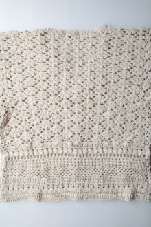他の写真1: MacMahon Knitting Mills       Crochet Cardigan - SOLID・NATURAL