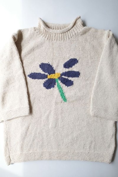 画像2: MacMahon Knitting Mills       Roll Neck Knit-Flower Petal・NATURAL