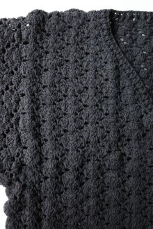 他の写真3: MacMahon Knitting Mills       Crochet Cardigan - SOLID・BLACK