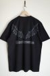 画像2: black means　 バンダナ付きプリントTシャツ・BLACK (2)