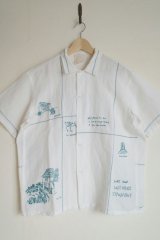 INDIA IS BEAUTIFUL      40%OFFレタードシシュウシャツ・グリーン