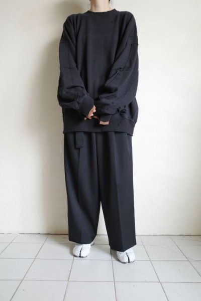 画像9: stein         OVERSIZED REBUILD SWEAT LS・BLACK