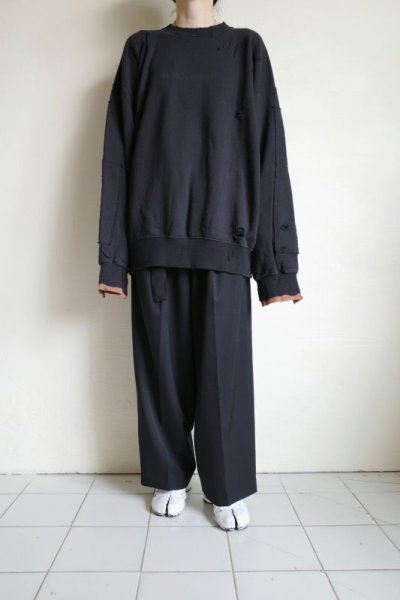 画像5: stein         OVERSIZED REBUILD SWEAT LS・BLACK