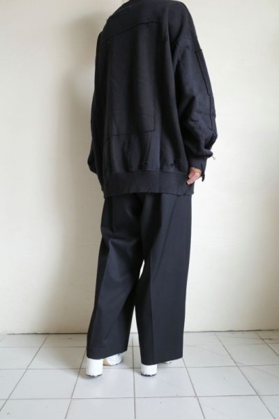 画像8: stein         OVERSIZED REBUILD SWEAT LS・BLACK