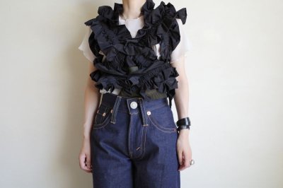 画像8: HOUGA       kiki frill vest・BLACK