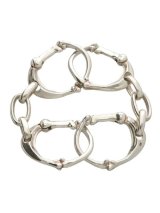 TAKAHIROMIYASHITATheSoloist.       bone shaped carabiner bracelet.-L-
