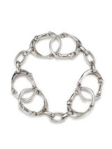 TAKAHIROMIYASHITATheSoloist.       bone shaped carabiner bracelet.-S-