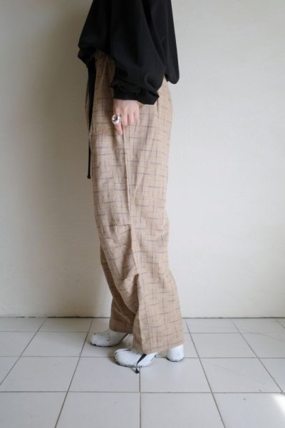 画像9: BAL       30%OFF WIDE MOUNTAIN PANT・beige plaid