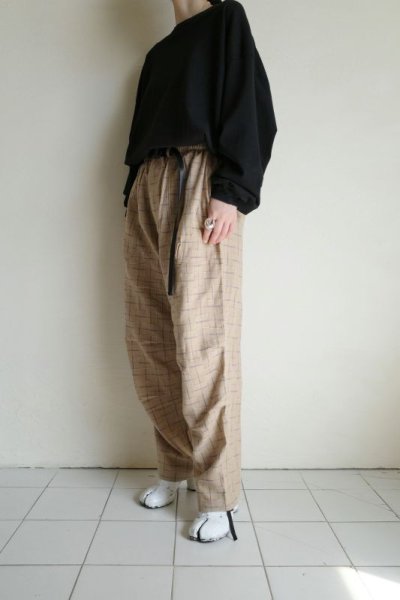 画像12: BAL       30%OFF WIDE MOUNTAIN PANT・beige plaid