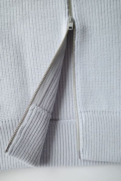 画像4: ssstein         OVERSIZED DRIVERS KNIT ZIP VEST・OFF GREY