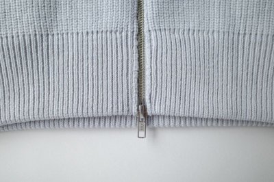 画像3: ssstein         OVERSIZED DRIVERS KNIT ZIP VEST・OFF GREY