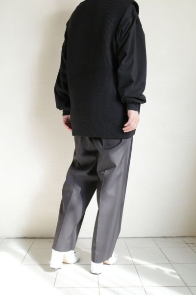 画像10: ssstein         OVERSIZED DRIVERS KNIT ZIP VEST・BLACK