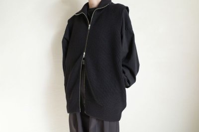 画像12: ssstein         OVERSIZED DRIVERS KNIT ZIP VEST・BLACK