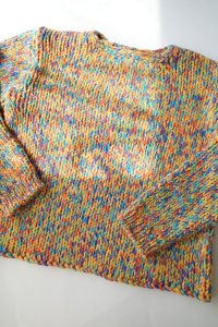 WATARU TOMINAGA       low gauge hand knitted sweater