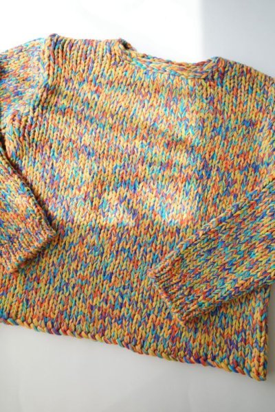 画像1: WATARU TOMINAGA       low gauge hand knitted sweater